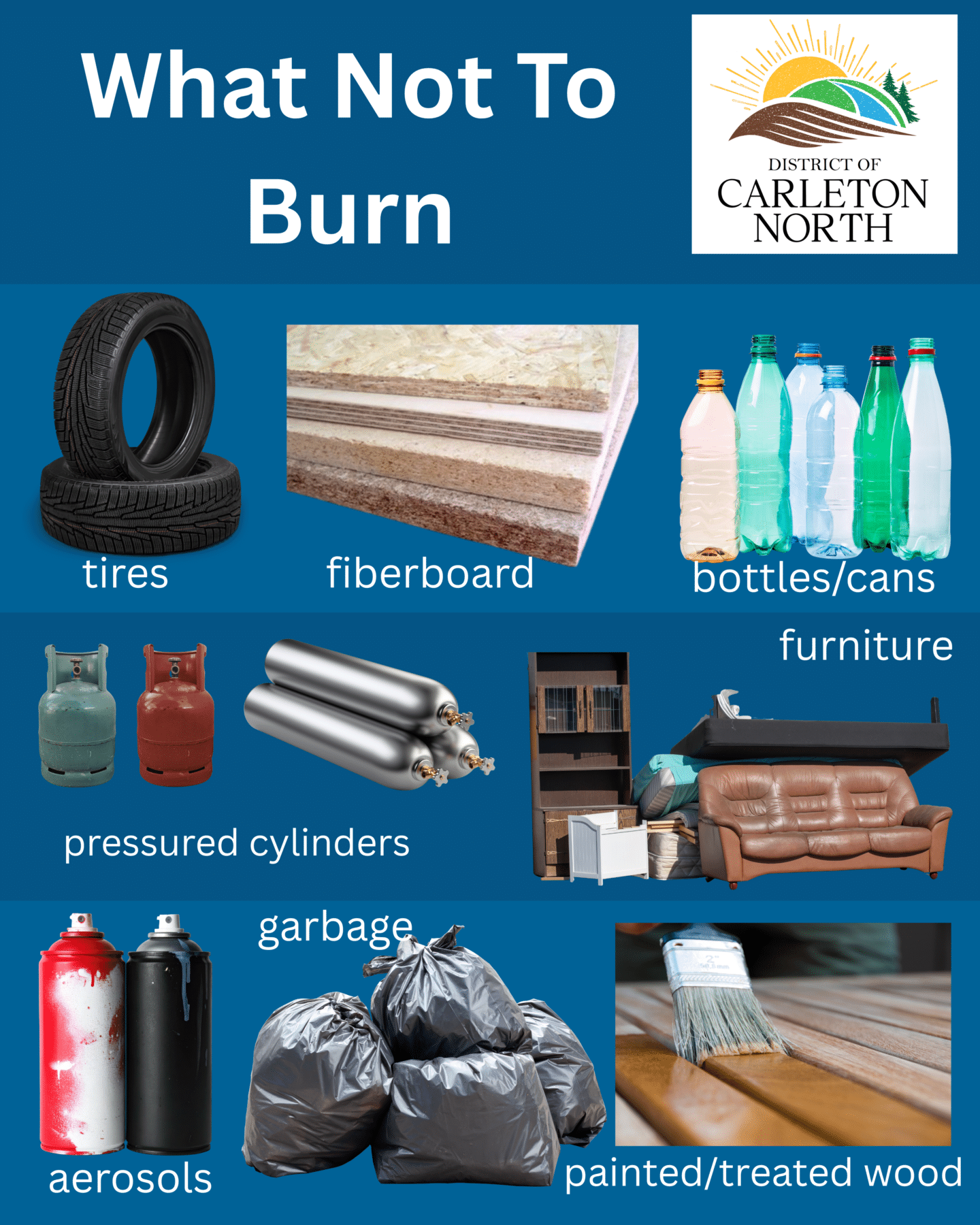 Burnable Items Example Information on Burn Permit Process and Open Air Fires | District of ...